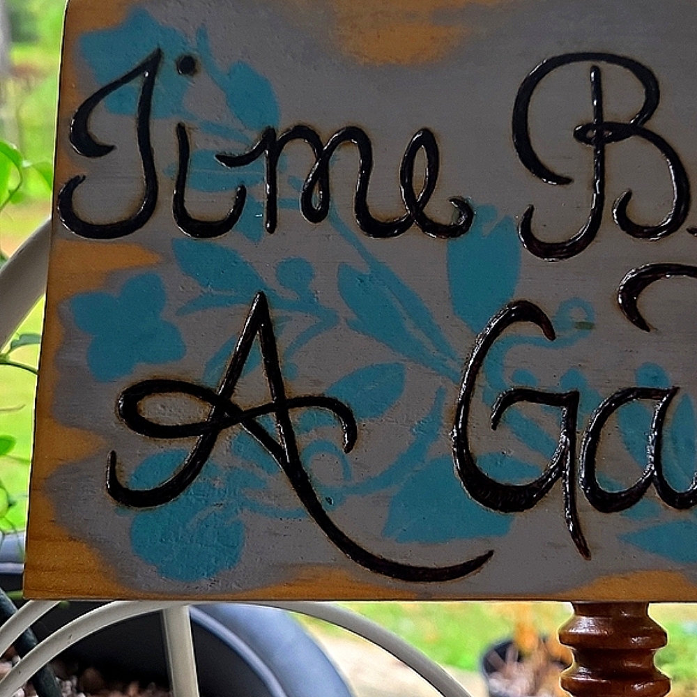 Upcycled Spindle Garden Sign - Picture 2 of 9